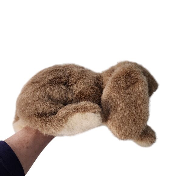 Folkmanis Folktails Brown Bunny Rabbit Plush Hand Puppet 12" Full Body Realistic - Picture 5 of 10